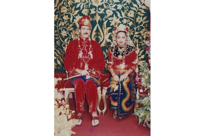 <a href="/assets/aaa09ef3-c092-49ee-aa31-68915087d6ef/Image of Fauziah Jamal and her husband Norman Allan Kerr dressed in traditional Banjarese finery on.jpg">Image of Fauziah Jamal and her husband Norman Allan Kerr who is of Scottish ancestry, dressed in traditional Banjarese finery on their wedding day </a>